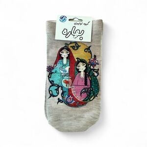 Colorful Persian Miniature Socks Bahareh